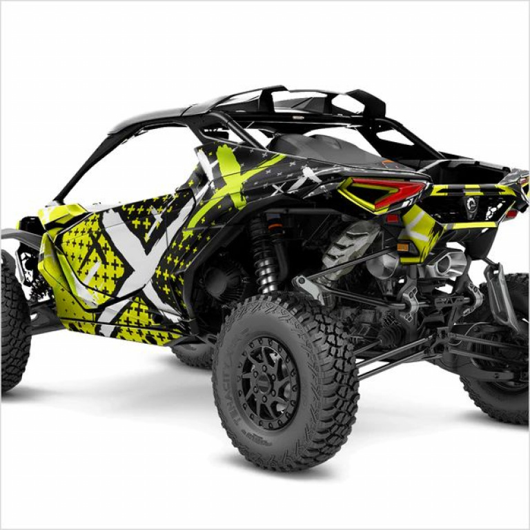 X-Design Neon Yellow XL Version for Can-Am Maverick R 2 Doors